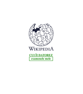 Wikipedia: cui îi datorez examenele mele model alb pe tricou