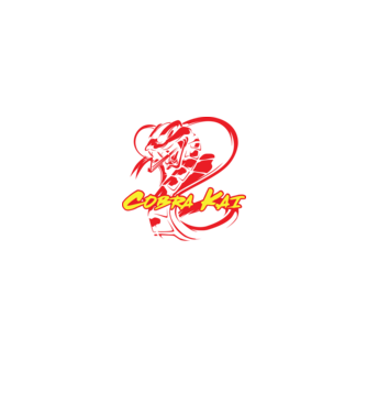 cobra kai simple model negru pe tricou