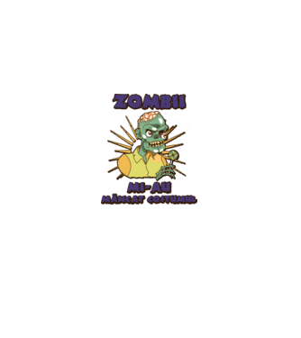Zombii mi-au mâncat costumul model negru pe tricou
