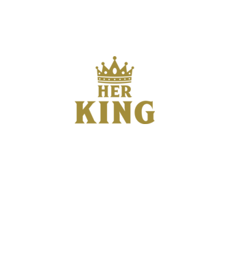 Her King model negru pe tricou