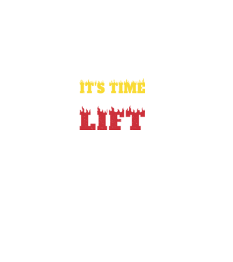 Time to lift model negru pe tricou