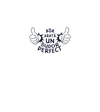 Așa arată un SUDOR perfect model alb pe tricou