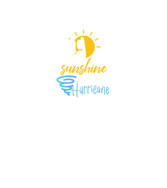 May Girls are Sunshine mixed with a little Hurricane model negru pe tricou