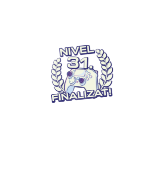 Nivel 31 finalizat! model negru pe tricou