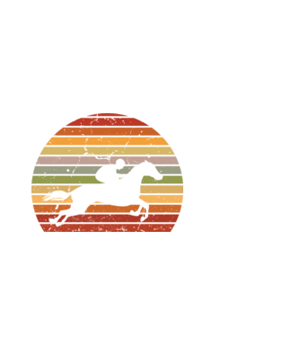 horse race model negru pe tricou