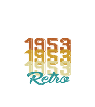 1953 Retro model alb pe tricou
