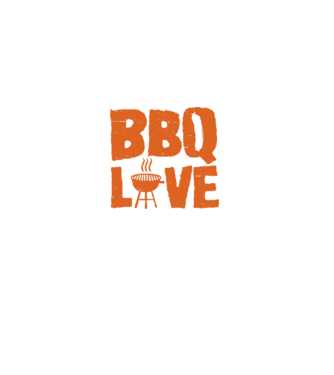 BBQ LOVE model negru pe tricou
