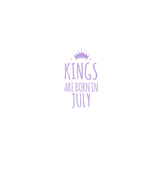 Kings are born in - July model negru pe tricou