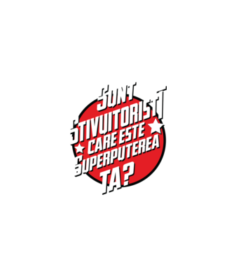 sunt stivuitorist, care este superputerea ta? model negru pe tricou