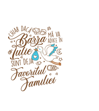 Favoritul familiei IULIE model alb pe tricou