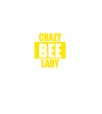 Crazy bee lady model negru pe tricou