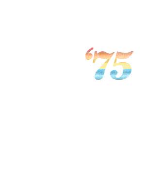 Retro Birthday 1975 model galben neon pe tricou