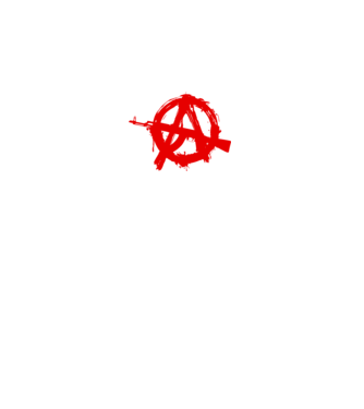 Akanarchy model alb pe tricou