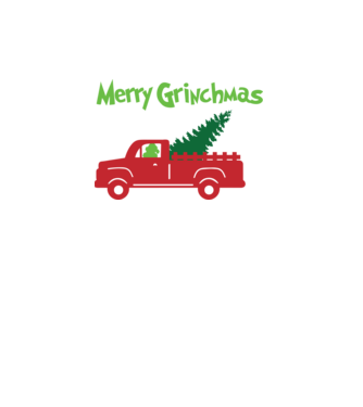 Grinchmas truck model turcoaz pe tricou