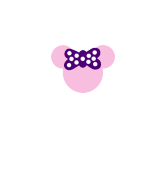 Minnie model alb pe tricou