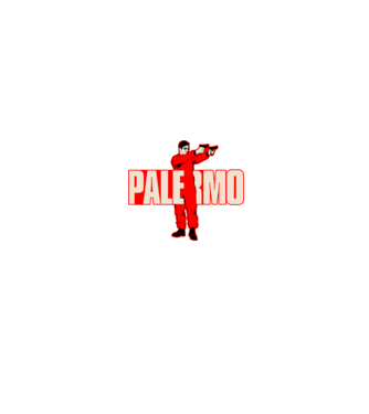 palermo la casa de papel model negru pe tricou