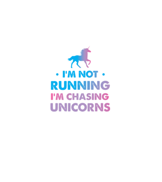 Unicorn Alergare model alb pe tricou