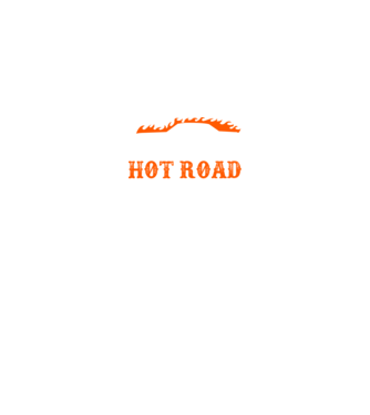 Hot road cartel model negru pe tricou