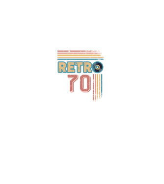 Retro 70 Birthday model alb pe tricou