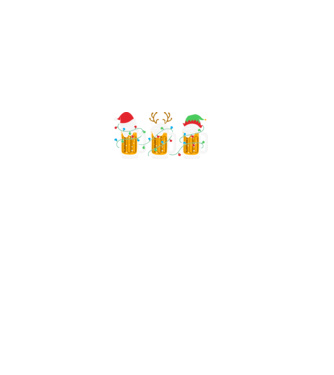 Christmas beer mugs model negru pe tricou