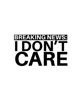 breaking news i dont care model verde de măr pe tricou