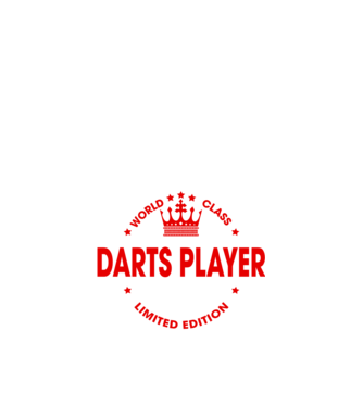World class DARTS model negru pe tricou