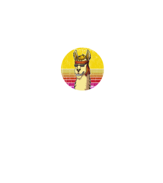 No Prob LLama - Láma model negru pe tricou