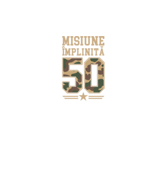 Misiune împlinită 50 model verde neon pe tricou