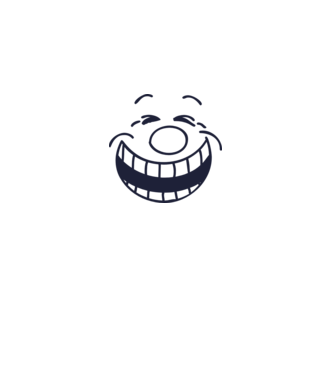 Funny Face Smiley model alb pe tricou