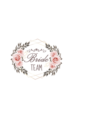 Vintage Bride team model negru pe tricou