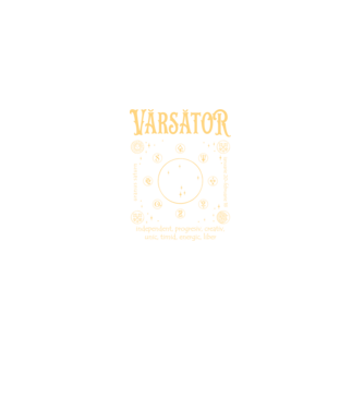 Zodiac bărbat VĂRSĂTOR golden model negru pe tricou