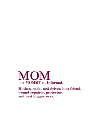Mom definition model negru pe tricou