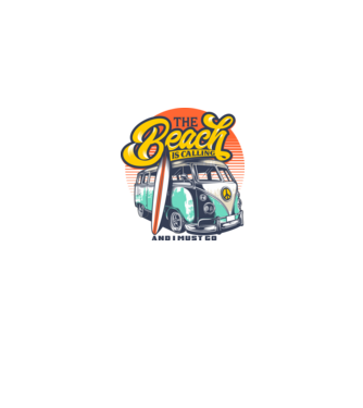 The Beach is Calling model gri pe tricou
