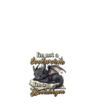 I am not a bookworm i am a bookdragon model alb pe tricou