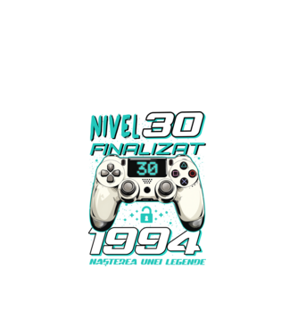 Nivel finalizat 30 1995 model negru pe tricou