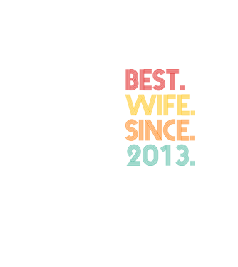 best wife since 2013 retro model galben neon pe tricou