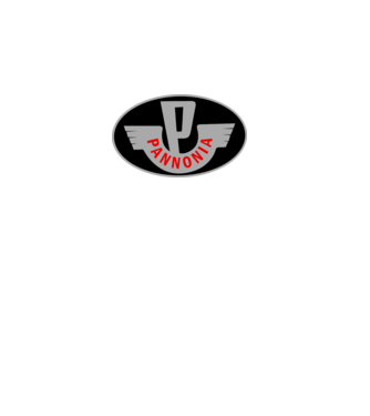 Logo Pannonia model alb pe tricou