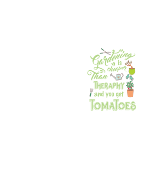Gardening is cheaper than theraphy model galben neon pe tricou
