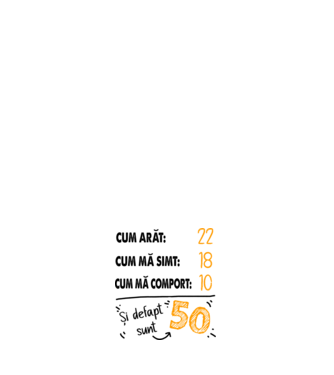 Aspect, senzație, comportament 50 Alb model negru pe tricou