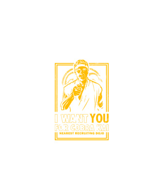 I want you cobra kai model negru pe tricou