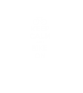 Keep calm and bike on model negru pe tricou