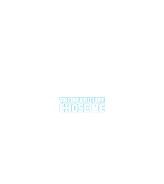 'I didn''t choose the beard life' model negru pe tricou