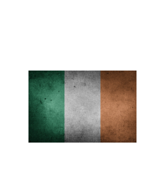 IRELAND model negru pe tricou