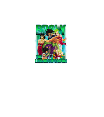 broly dragonball model negru pe tricou