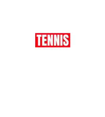 TENNIS HERO model negru pe tricou