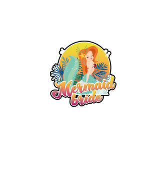 Mermaid bride hawaii model alb pe tricou