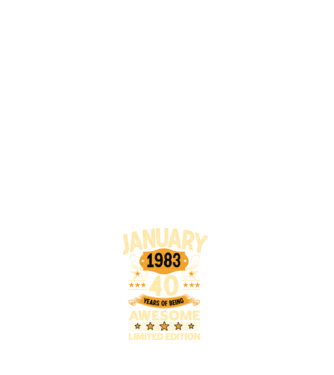 January 1983 40 years of being limited edition model negru pe tricou