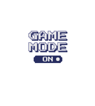 Gamer - Game mode on model albastru jeanși pe tricou