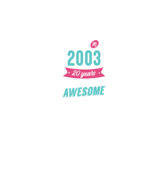 Made in 2003 model negru pe tricou