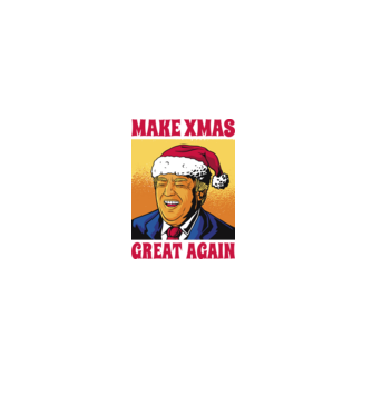 Make Xmas great again model negru pe tricou